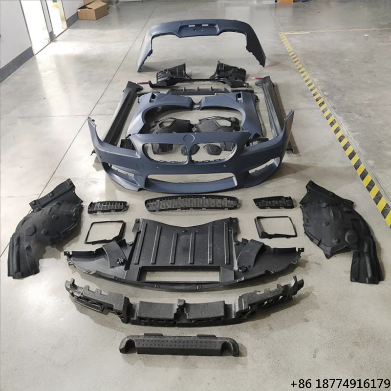 

For 6 Series F06 F12 F13 2011-2019 Car Parts Front and Rear Bumper Upgrade to M6 Bodykit with Fender Side Skirt New style
