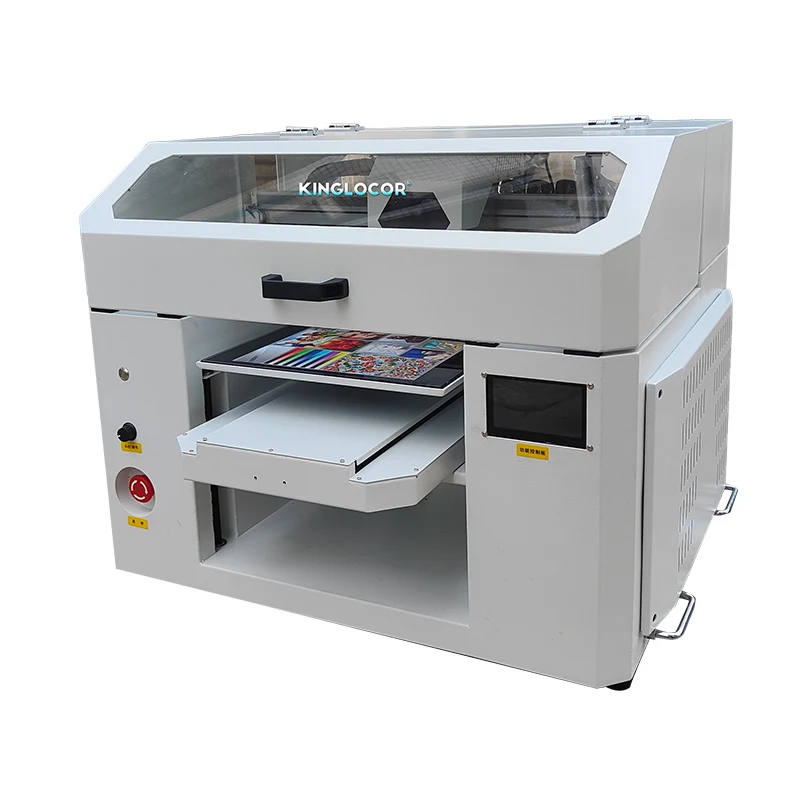 Hot Selling Small A3 30cm UV Transfer Rotary Flatbed Varnish UV DTF Hybrid Printer for Wood Acrylic Metal Printing