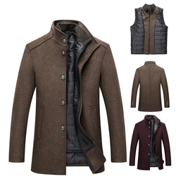 2023 uomini marca inverno giacca calda parka cappotto uomo moda autunno abbigliamento antivento lana sottile gilet regolabile parka maschile