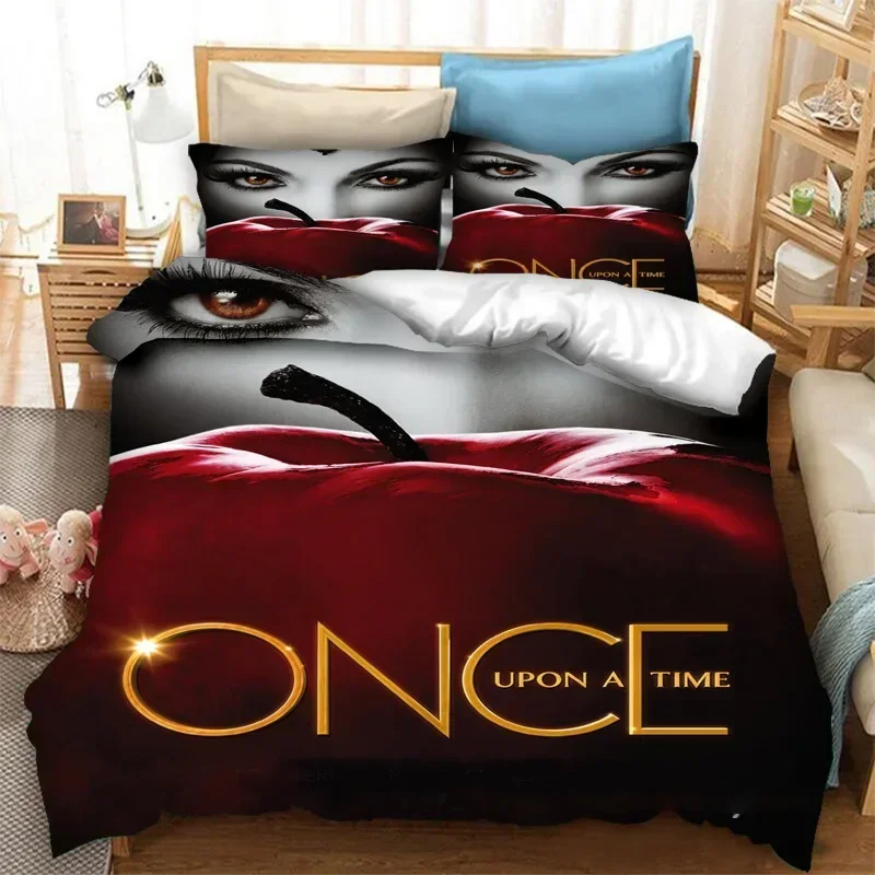 

New 3D Print Once Upon A Time Comfortable Duvet Quilt Cover Pillowcase Bedding Set Children Bedroom Decoration Home Textile