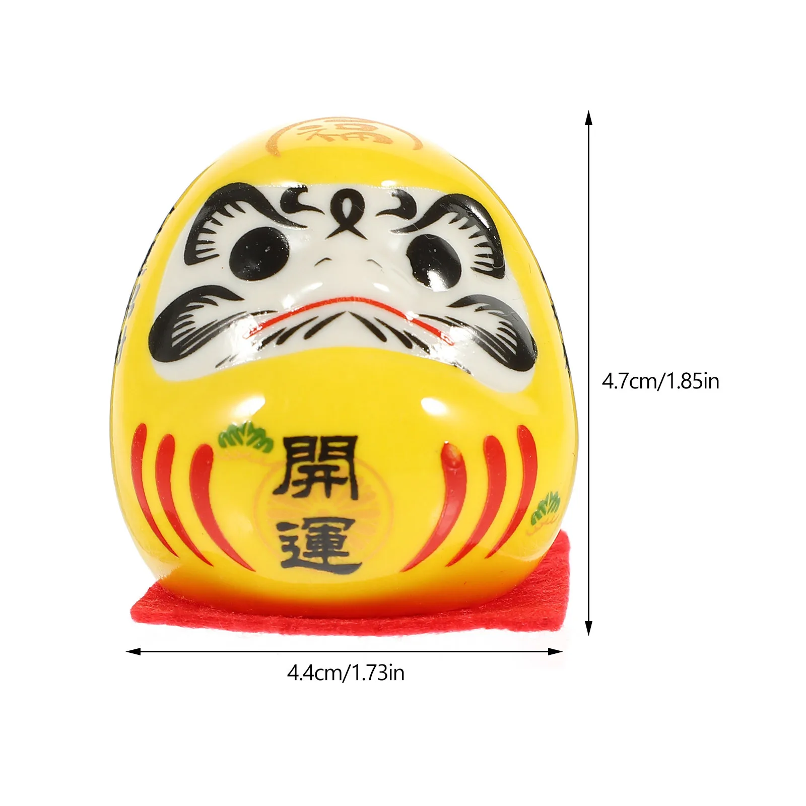 

Ceramic Sculpture Japanese Traditional Luck Decor Home Office Feng Shui Wealth Ornament