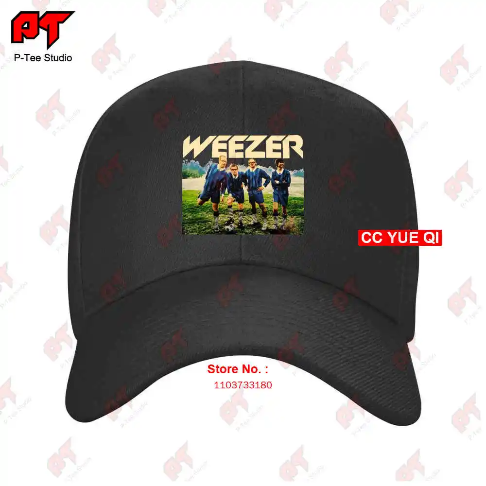 

Weezer Autographed Enlightenment Tour 2002 Concert Royal Baseball Caps Truck Cap DXEL