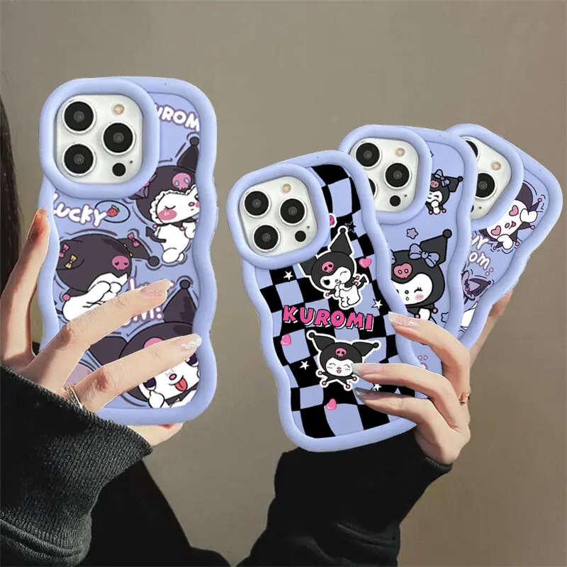 Cartoon Sanrio Kuromi Purple Phone Case For Huawei Honor 90 Lite 5G X8 X7B X8B X9B X9A X7A X8A Candy Color Silicone Soft Cover