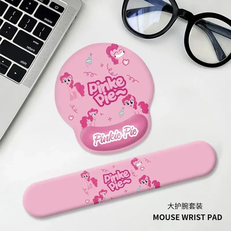 My Little Pony Cartoon Twilight Sparkle Mouse Pad Silicone Pink Kawaii Girly Heart Cute Girls Office Soft Wrist Keyboard Pad