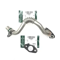 LR044555 LR087351 Modified Turbo Oil Drain Pipe with Blank Plug for Land Rover RR Sport Velar Discovery 4 Jaguar XF XJ 3.0L V6