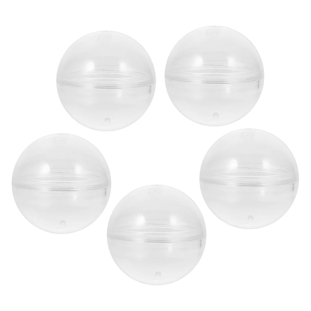 

5pcs High-transparent Round 3 2cm Clear Plastic Fillable Balls Toy Vending Machine Party Favor Kids Gift Storage