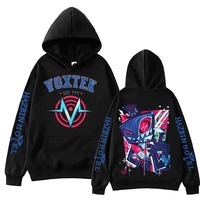 New Anime Movie Hazbin Hotel VOX Design Graphic Print Hoodie Men Women Harajuku Long Sleeve Pullover Streetwear Tops Sweatshirt