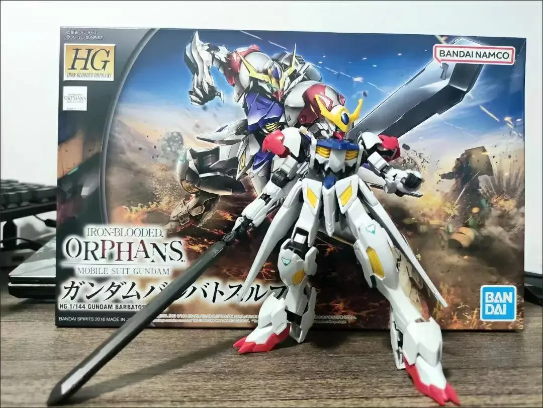 Bandai Original Gundam model BARBATOS LUPUS HG 1/144  Action Figure Gifts Collectible Ornaments Boys Kids Girls Anime Model Toys