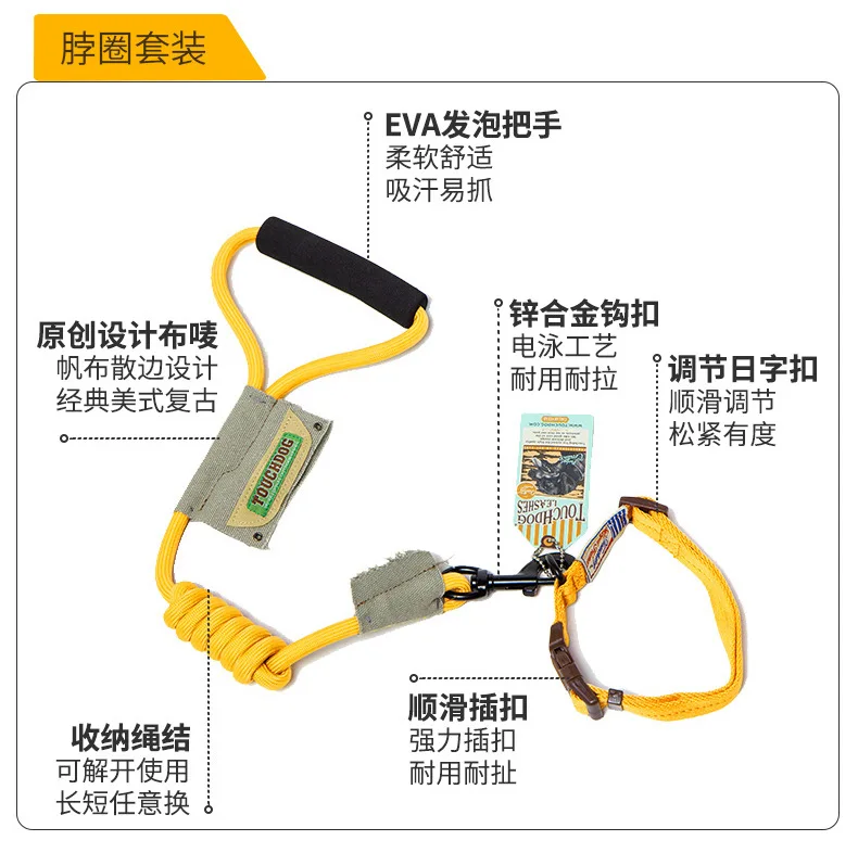 

Touchdog Dog Leash Retractable Pet Leash Collar Type Small Medium Large Dog Walking Dog Leash Pet Indoor Outdoor Products