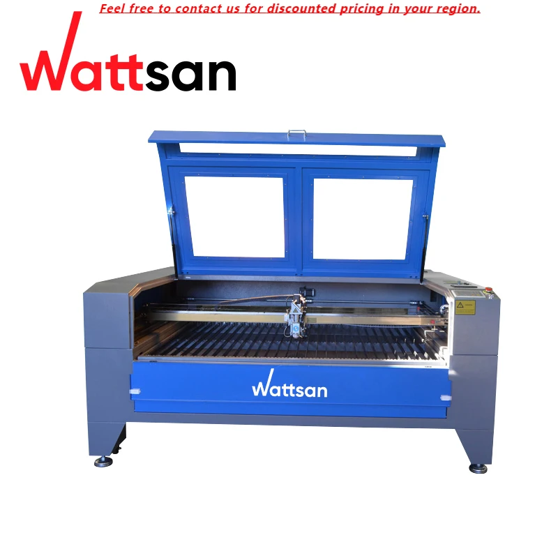 

Wattsan NC-C1612 1600*1200mm RECI 130W 150W Mix CO2 Laser Cutting Machines For Metal And Non-metal