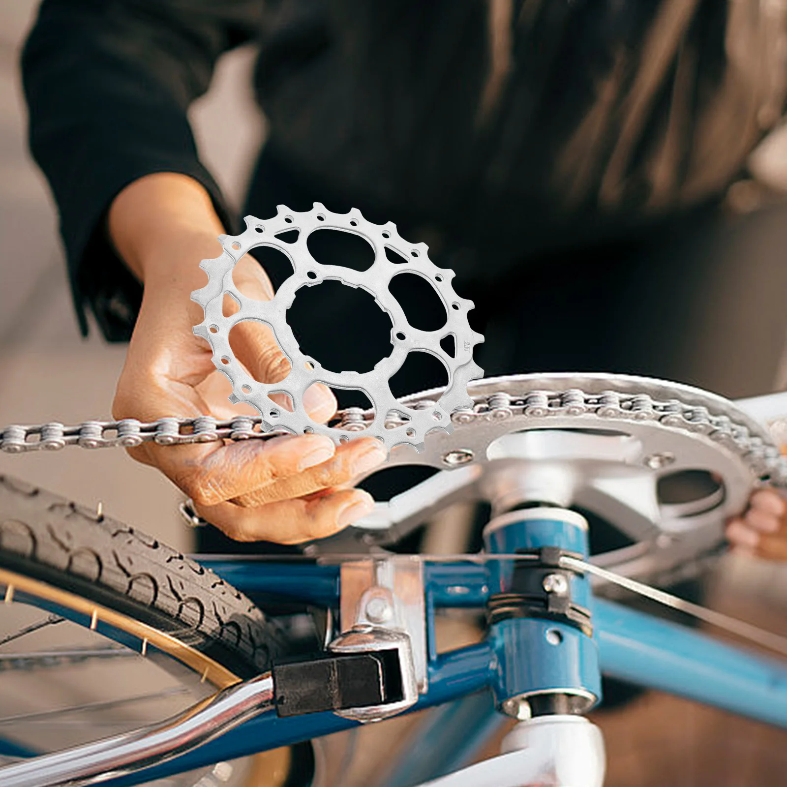 

Flywheel Repair Metal Mountain Bike Parts Bike Road Bicycle Single Speed Steel Replacement Parts Cycling Tools