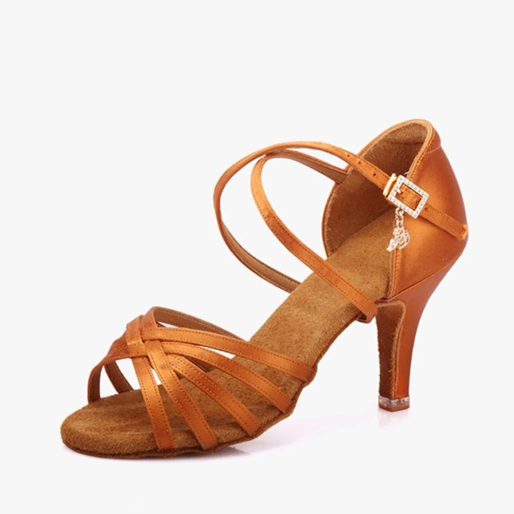 

Вечерние бальные женские туфли для латинских танцев, высокие кроссовки на шпильке для девочек, тренировочные кроссовки для самбы, роскошный бренд Chacha BDD216