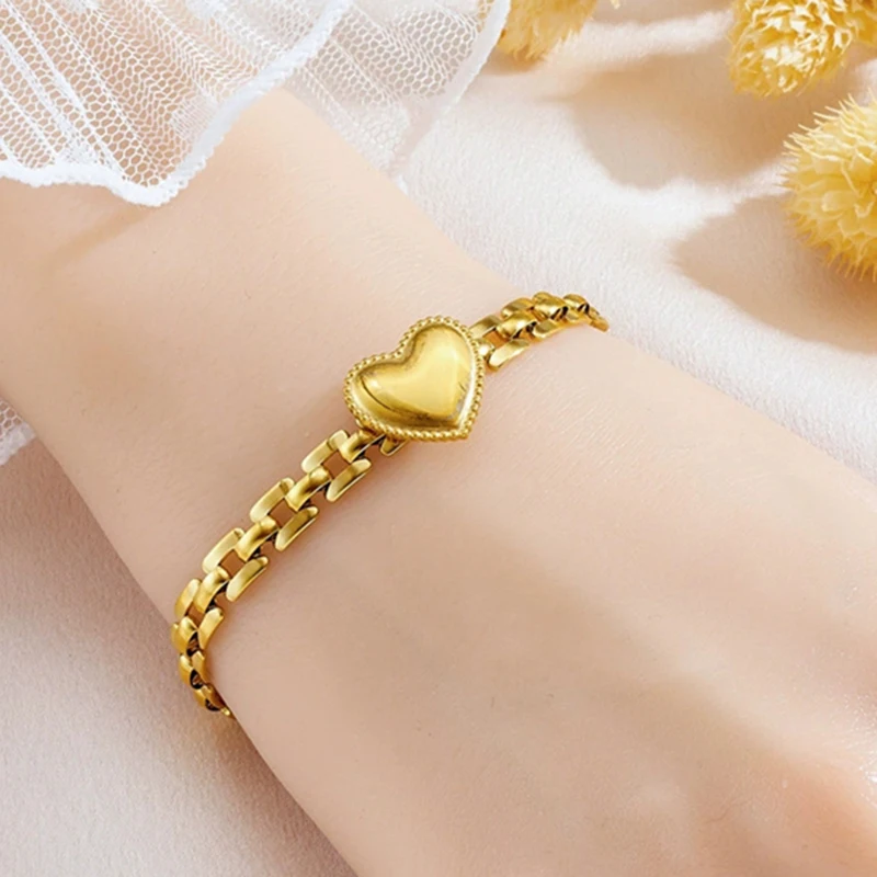 Edelstahl Herz-Armband für Damen und Herren Exquisites Vintage Uhrenarmband Einfaches Trendiges Vielseitiges Schmuckgeschenk 2026