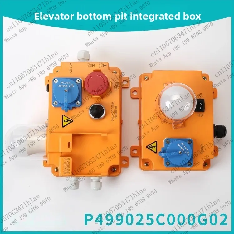 1pcs  Suitable for Mitsubishi Elevator Pit Integrated Box P499025C000G02G04 Wellhead Lighting Switch Inspection Light