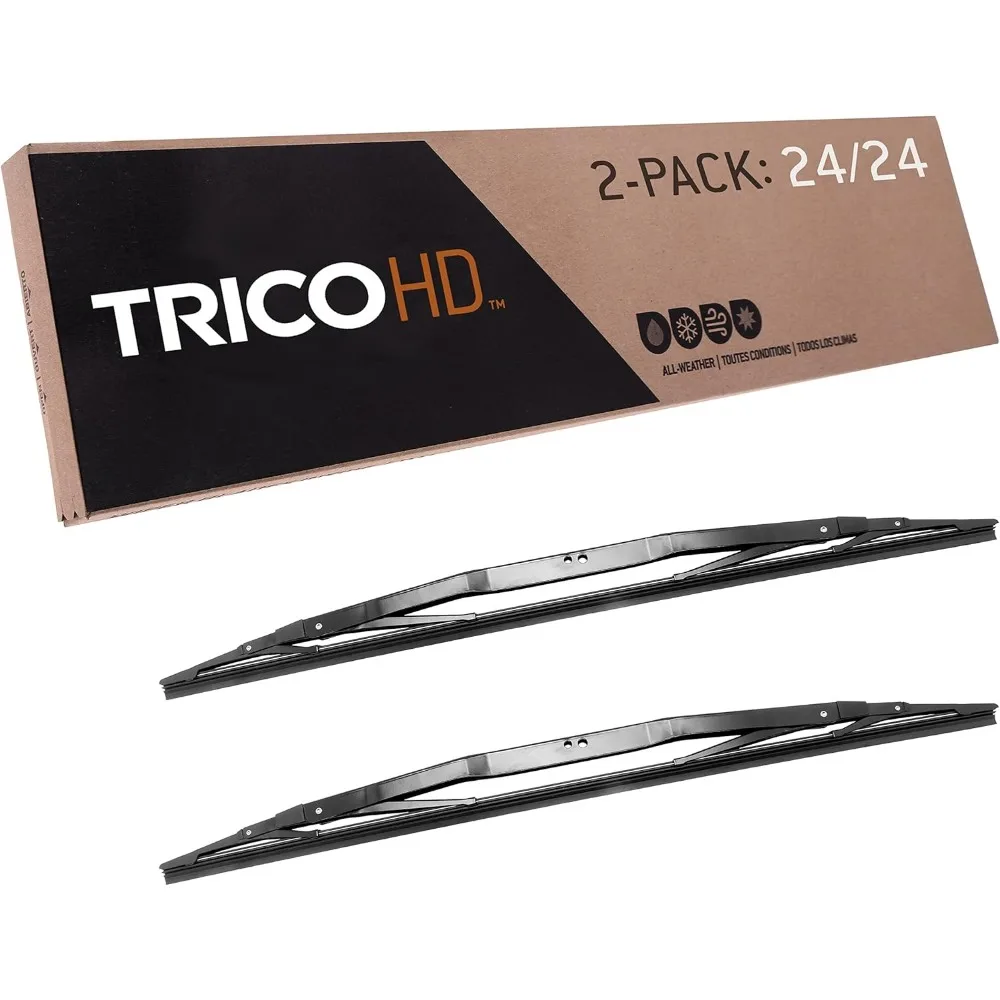 

Сверхмощные 24-дюймовые щетки стеклоочистителя для автодома, упаковка из 2 шт. с широким седлом для замены автомобилей