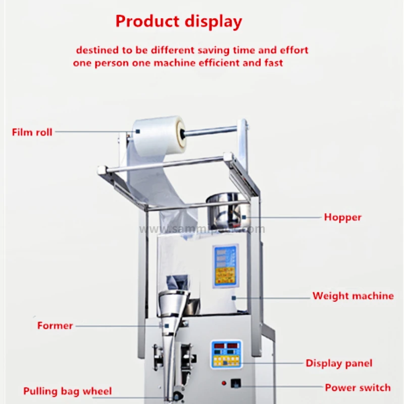 Verpackungsmaschine für Teebeutel, automatische vertikale kleine Beutelbeutel, Gewürze, rotes Chili-Pulver, Papier, Teebeutel-Verpackungsmaschine, 2–200 g