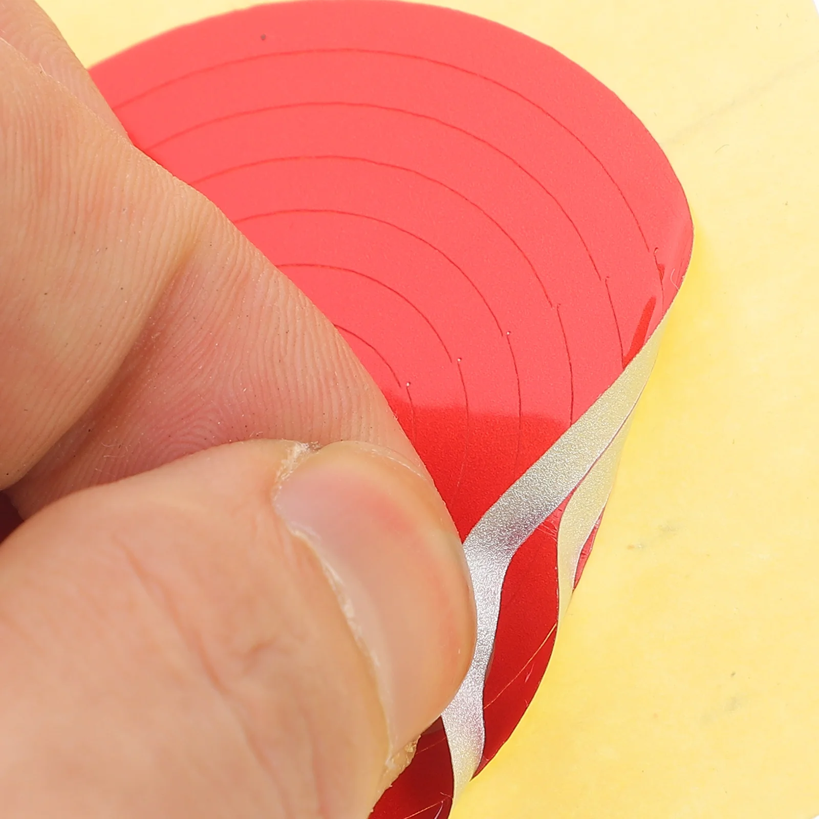 

7 Sheets Yellow 5cm Pressure Gauge Stickers Labels Adhesive Indicator Decals Waterproof Reflective Practical Durability Folder
