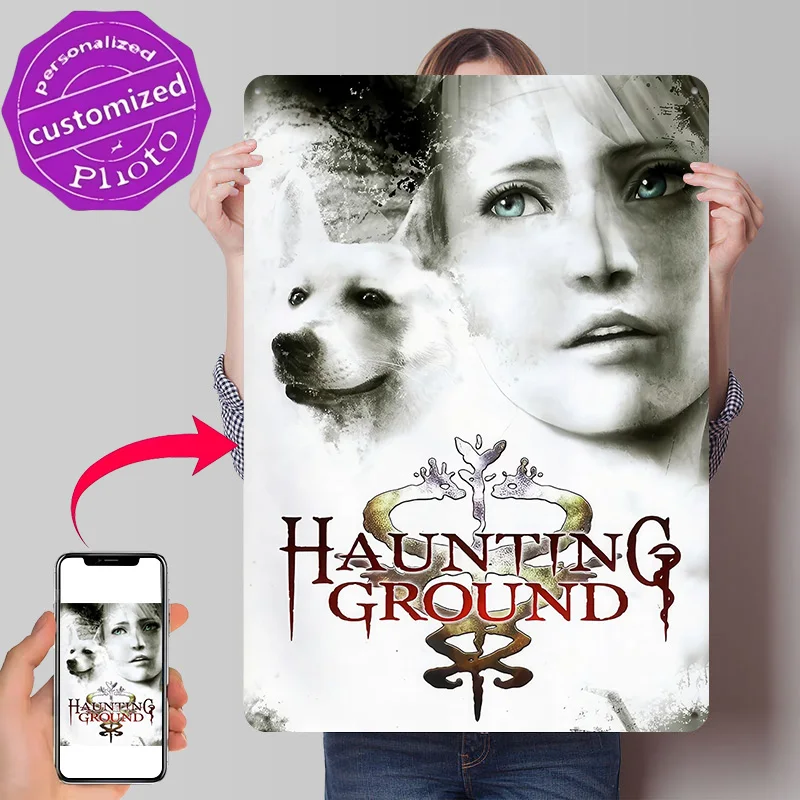Haunting Ground Game Art Personalized 3D Textured Metal Poster Wall Art Vintage Tin Signs for Luxury Decoration Home Decor Items