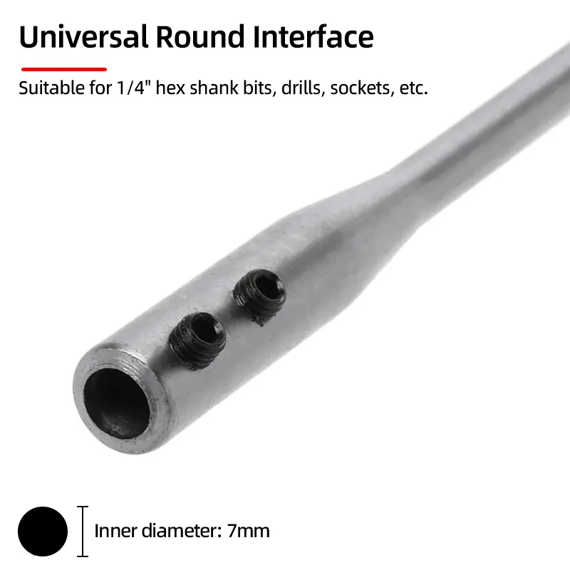 Drill Bit Extension Connecting Rod 150/300mm 1/4” Hex Shank Screwdriver Bit Holder Extension Bars Extender Electric Drill Tools