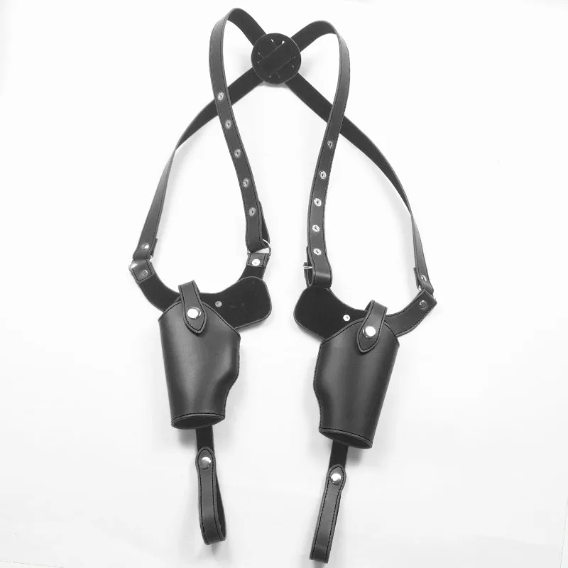 

Тактическая кожаная кобура для пистолета, двойная кобура для подмышек для QSZ92/92G 1911, Glock 17/22 Sig Sauer P220/P226 Series