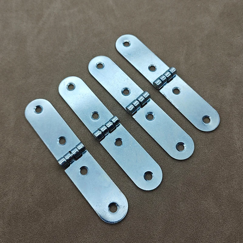 10 pcs Long hinge 180 Degree Foldable Angle Cabinet Hinge Used For Cabinets, Door Panels, And Wooden Boxes  And Sending Screws