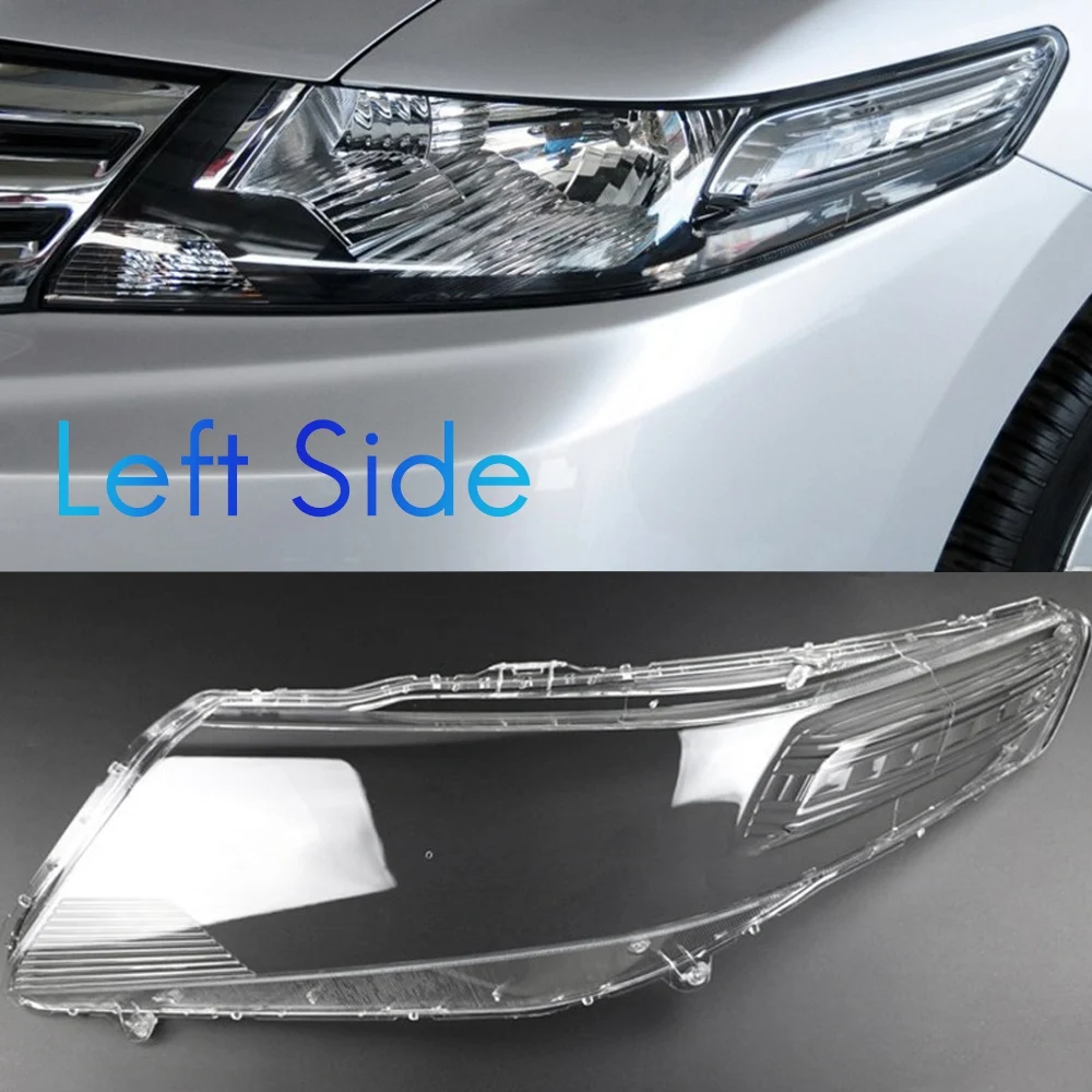 Für Honda City 2012-2018 links Auto Scheinwerfer Abdeckung Scheinwerfer Lampe transparent Lampen schirm Shell Linse Glas