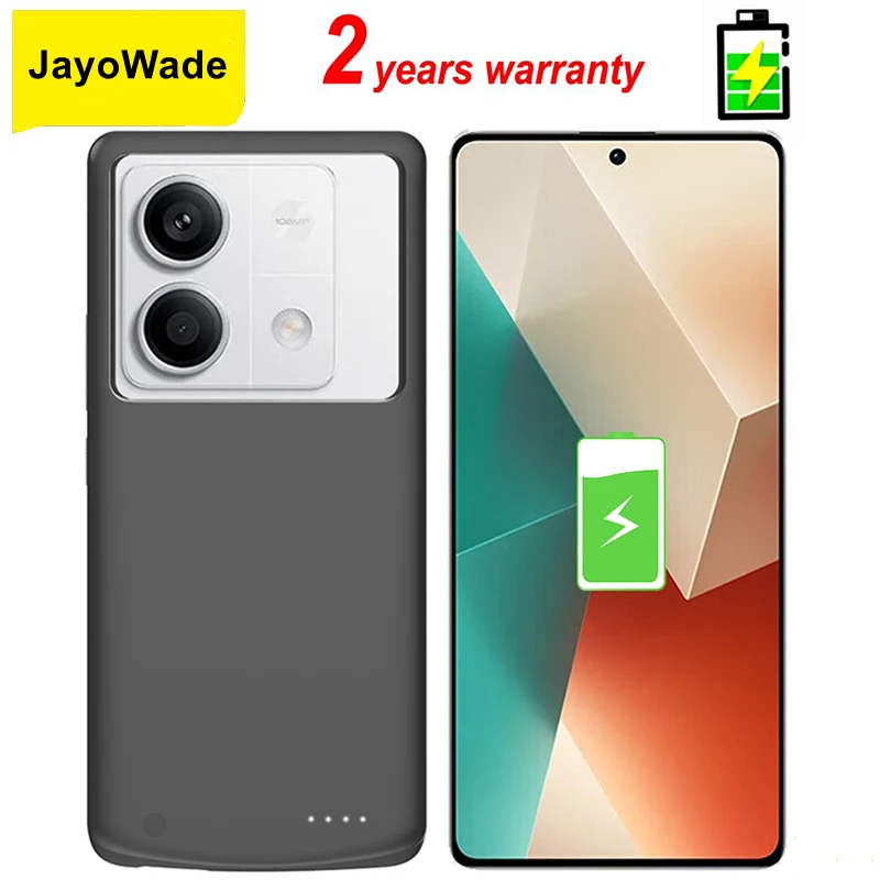 

Powerbank 10000 мАч для Xiaomi Redmi Note 12 13 14 Pro Note 13 Pro + Чехлы для аккумуляторов Power Bank Зарядное устройство Крышка для Redmi Note 14 Pro