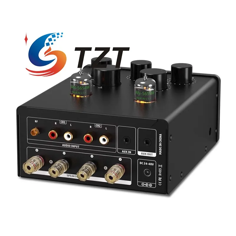 TZT SUCA AUDIO TUBE-T3 PLUS 300W + 300W Hifi amplificatore di potenza tubo preamplificatore amplificatore Bluetooth con contatori VU