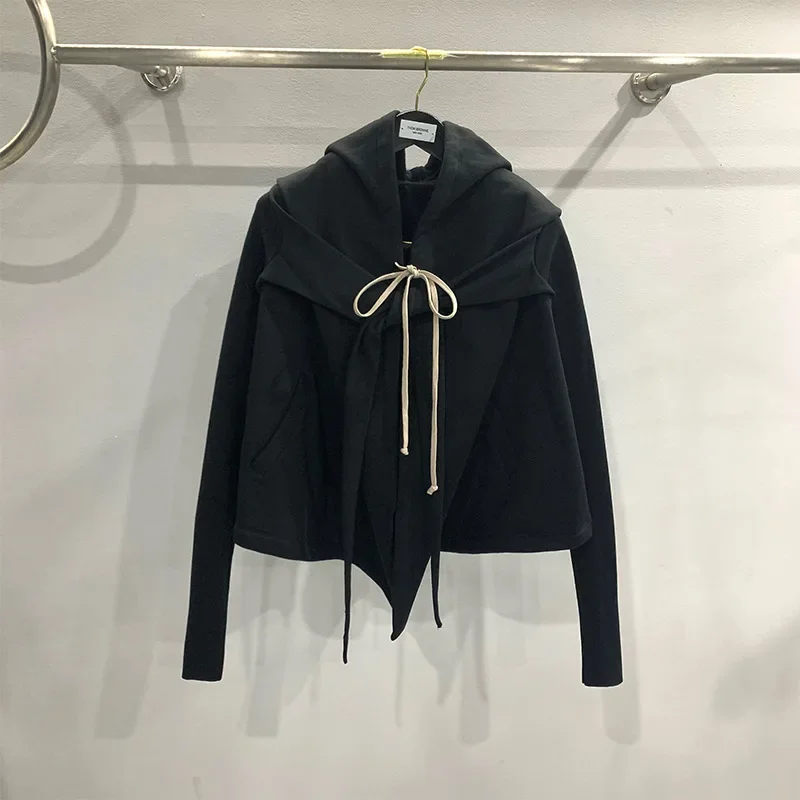 Rick Hoodie Streetwear Witch Hat Owens Sweatshirt High Street Cloak Hoodys Fashion Black Shorts Pullover Hip Hop Zip Jacket