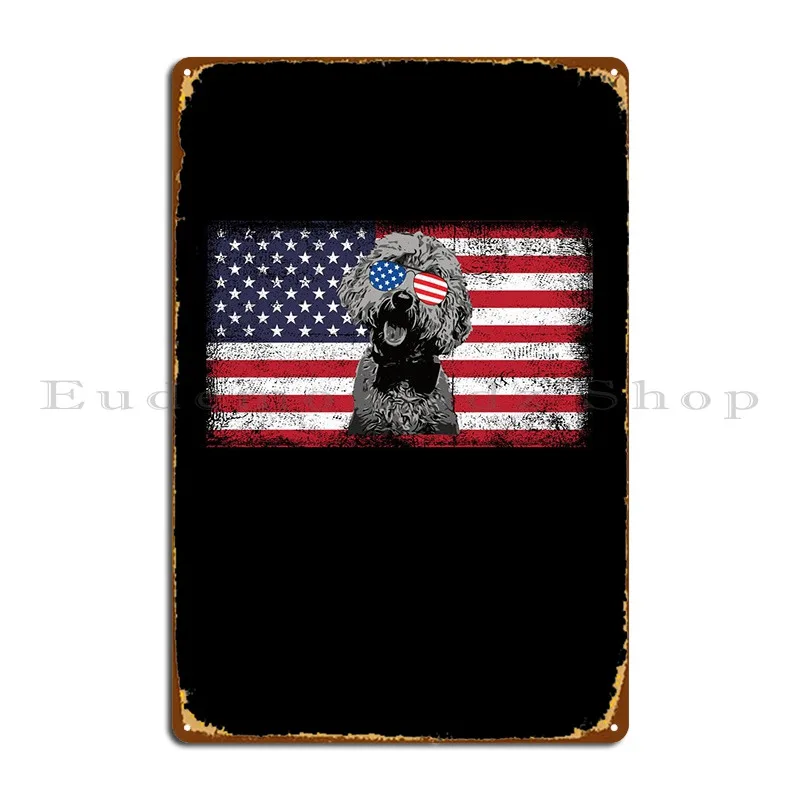 American Golden Doodle Metal Sign Garage Garage Wall Plaque Wall Print Tin Sign Poster