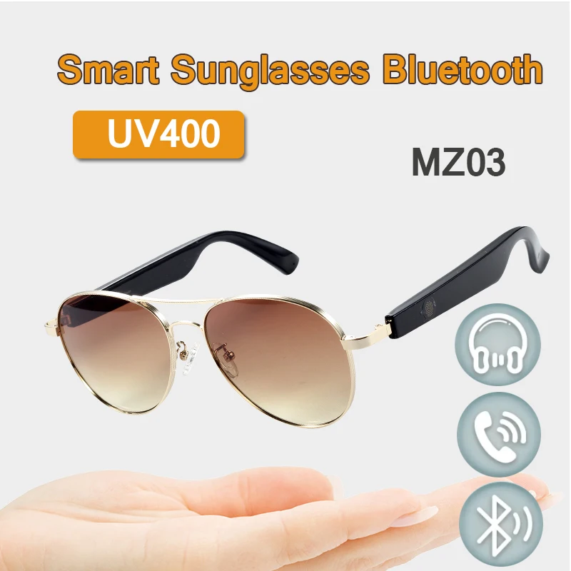

MZ03 Bluetooth 5.1 sunglasses Anti-UV400 Ultraviolet 15min fast charging for Listening to Music and Calling