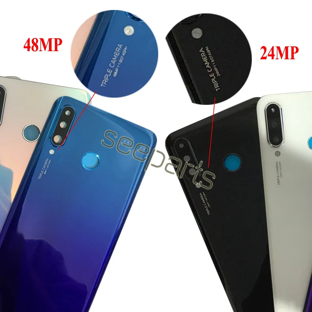 Battery Glass Door With Lens For Huawei P30 ELE-L04 L09 P30 Pro VOG-L29 L04 Back Glass P30 Lite MAR-L01A Back Cover