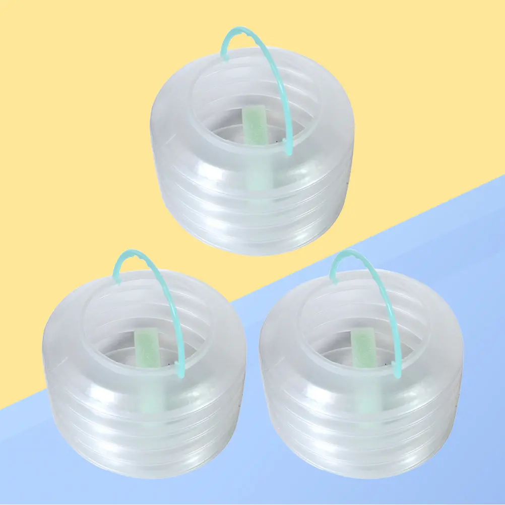 3Pcs Foldable Brush Washer Bucket Portable Collapsible Watercolor Paint Mixing Pail with Sponge Handle for Artists Students
