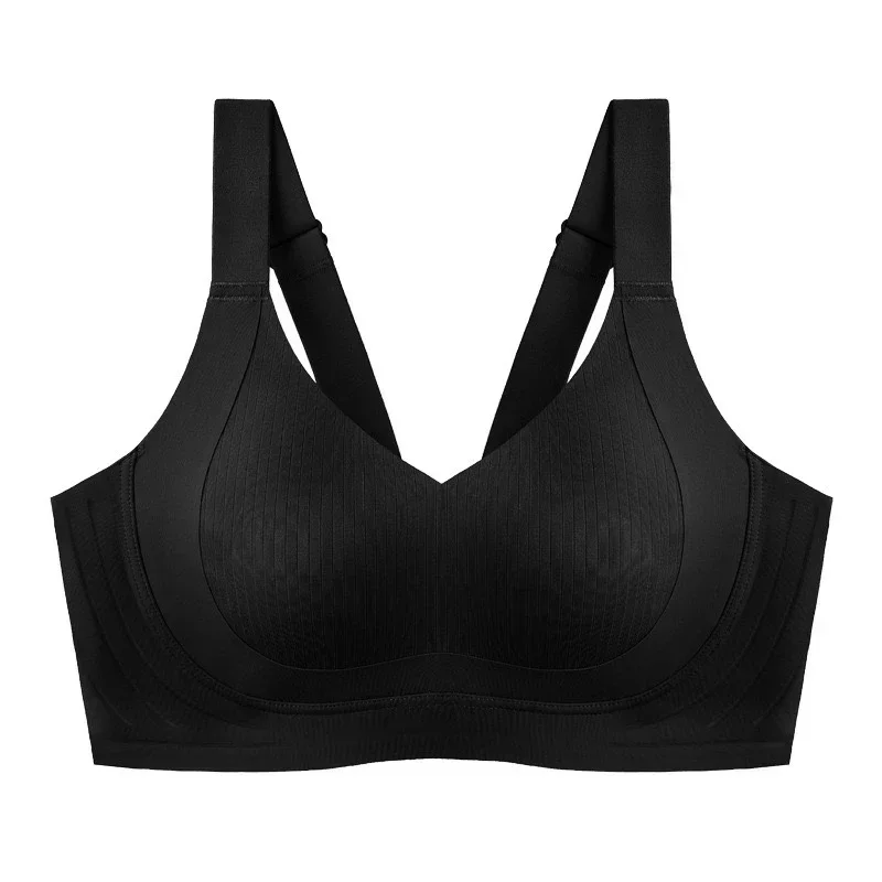 Women\'s Seamless Underwear, Thin Style, Large Breasts, Small Breasts, No Wires, Pull-up And Anti-sagging Large Size Bra