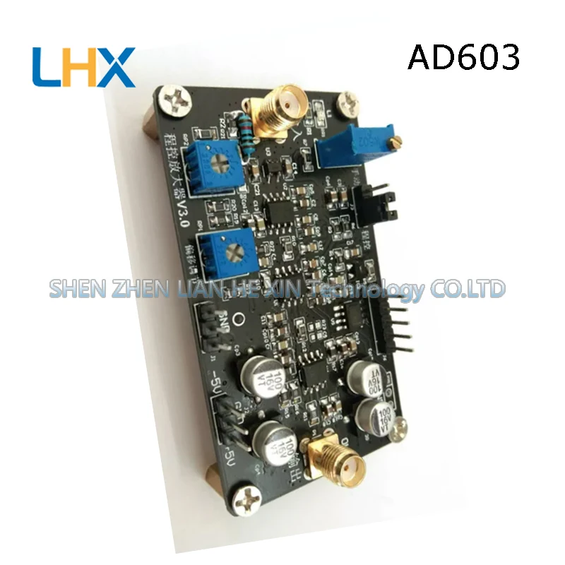 

AD603 programmed amplifier module manual /DA programmed to adjust the gain VCA VGA -20dB to 60dB