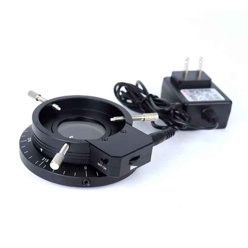 Polarized  Confocal Stereo Microscope with High Performance LED Ring Light Illumination