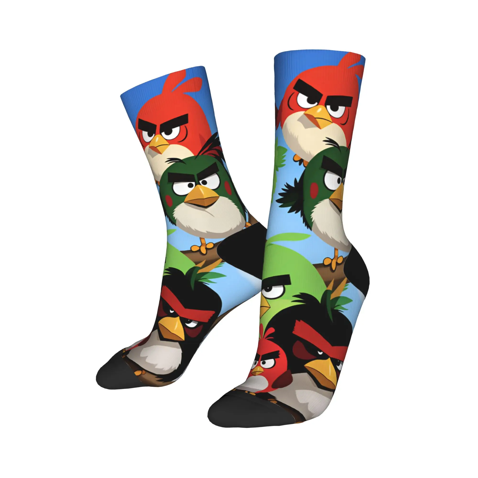 Birds Game Stockings Adults Men  Socks Soft Vintage Socks Autumn Skateboard Anti Skid Custom Socks Birthday Present