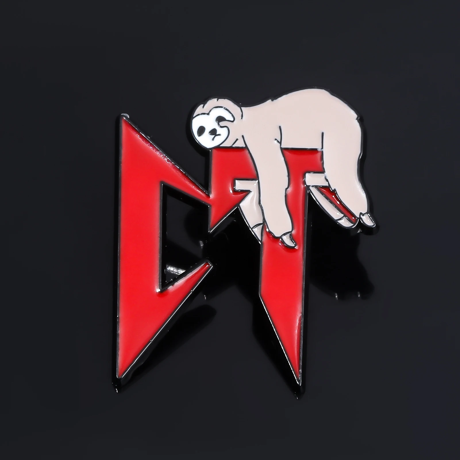 女性と男性のための天然ナマケモノエナメルピン,ブローチ,金属バッジ,バックパック,ラペル,帽子アクセサリー,ジュエリー,かわいい,カノ