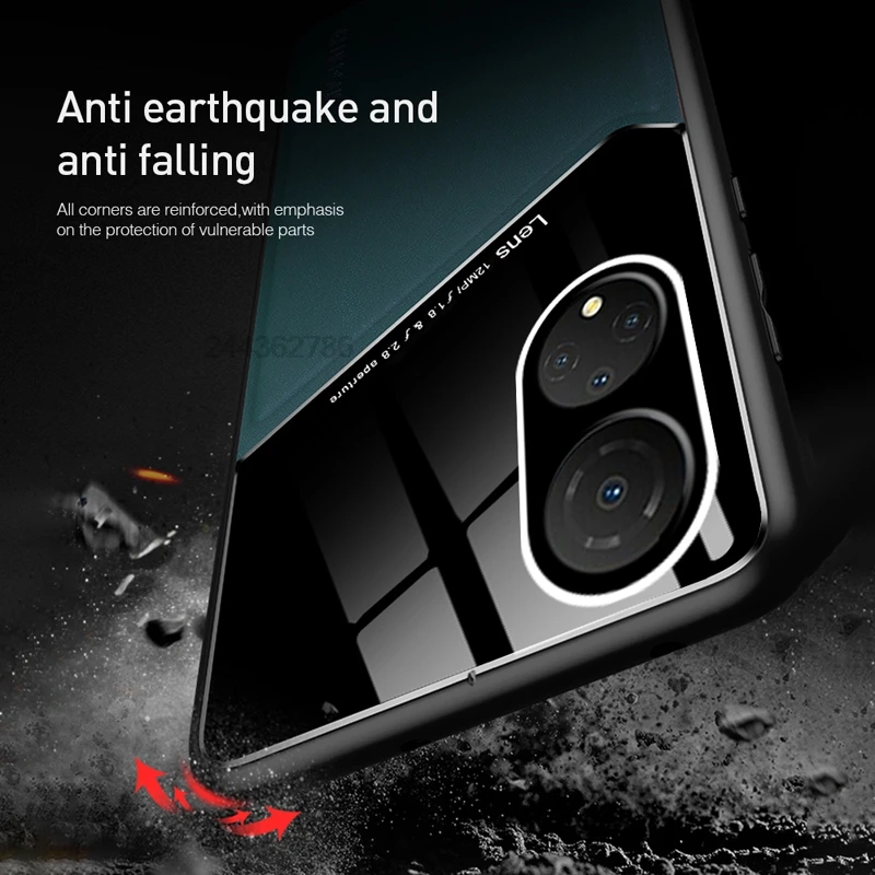 Magnetyczne etui samochodowe z twardej skóry PU do telefonów Huawei Honor 400 200 90 70 50 Pro Lite X9A X9B X9C X8A X8B X8C 5G