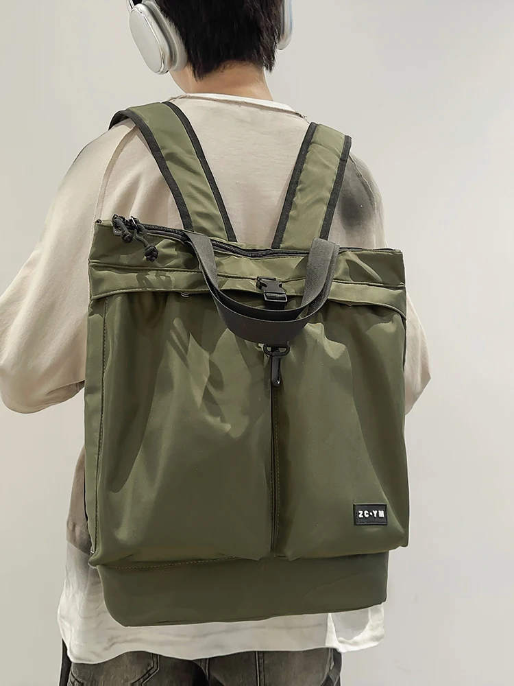 Trendy Large Capacity Outdoor Sports Travel Laptop Bag Unisex Backpack Nylon Material Durable Lightweight College Student Boo...