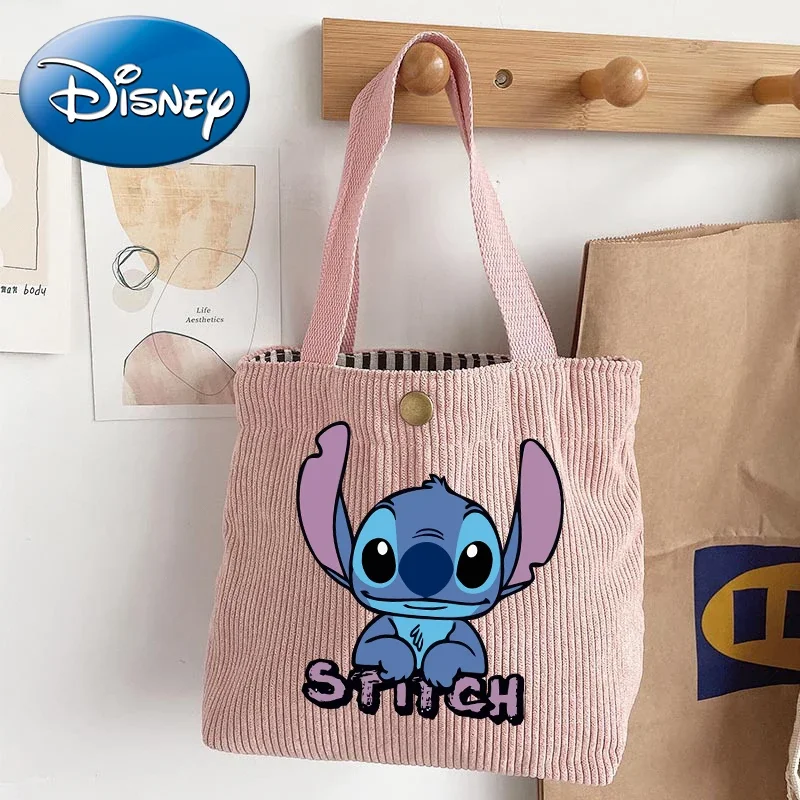 New Stitch Disney Women Handbags Kawaii Cartoon Printed Purses Cute Girls Tote Bags Women Shopping Storage Bag Birthday Gifts