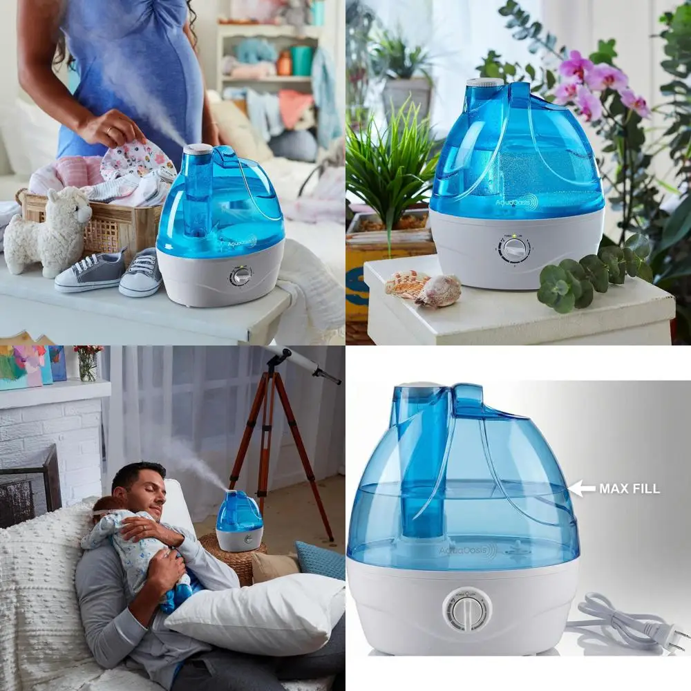 

Ультразвуковой увлажнитель воздуха 2,2 л с функцией 360° ° Вращающаяся насадка для спален и больших помещений - бесшумная, регулируемая, с автоматическим отключением