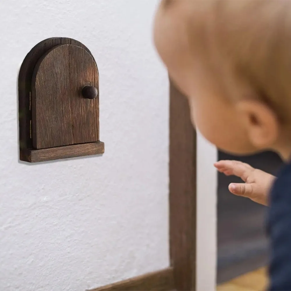 Wall Mounted Switch Protective Cover Anti-touch Multi-functional Wood Switch Cover Safety Door Shape Electric Shock Proof Cover