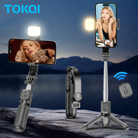 TOKQI Q21/Q21s Tripod 700mm Selfie Stick Extension Rods for Smartphone Shooting Video Mini Foldable with Wireless Remote Control