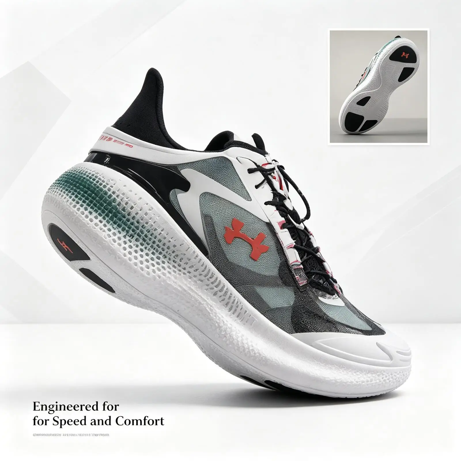 New Under Armour Men's And Women's Sports Training Cushioning Wear-Resistant Lightweight Breathable Casual Shoes 6006061-102