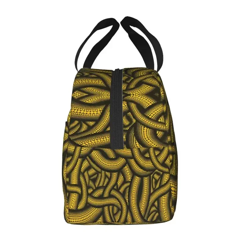 Yayoi Kusama Resuable Lunch Boxes Waterproof Pumpkin Aesthetic Thermal Cooler Food Insulated Lunch Bag Kids School Children