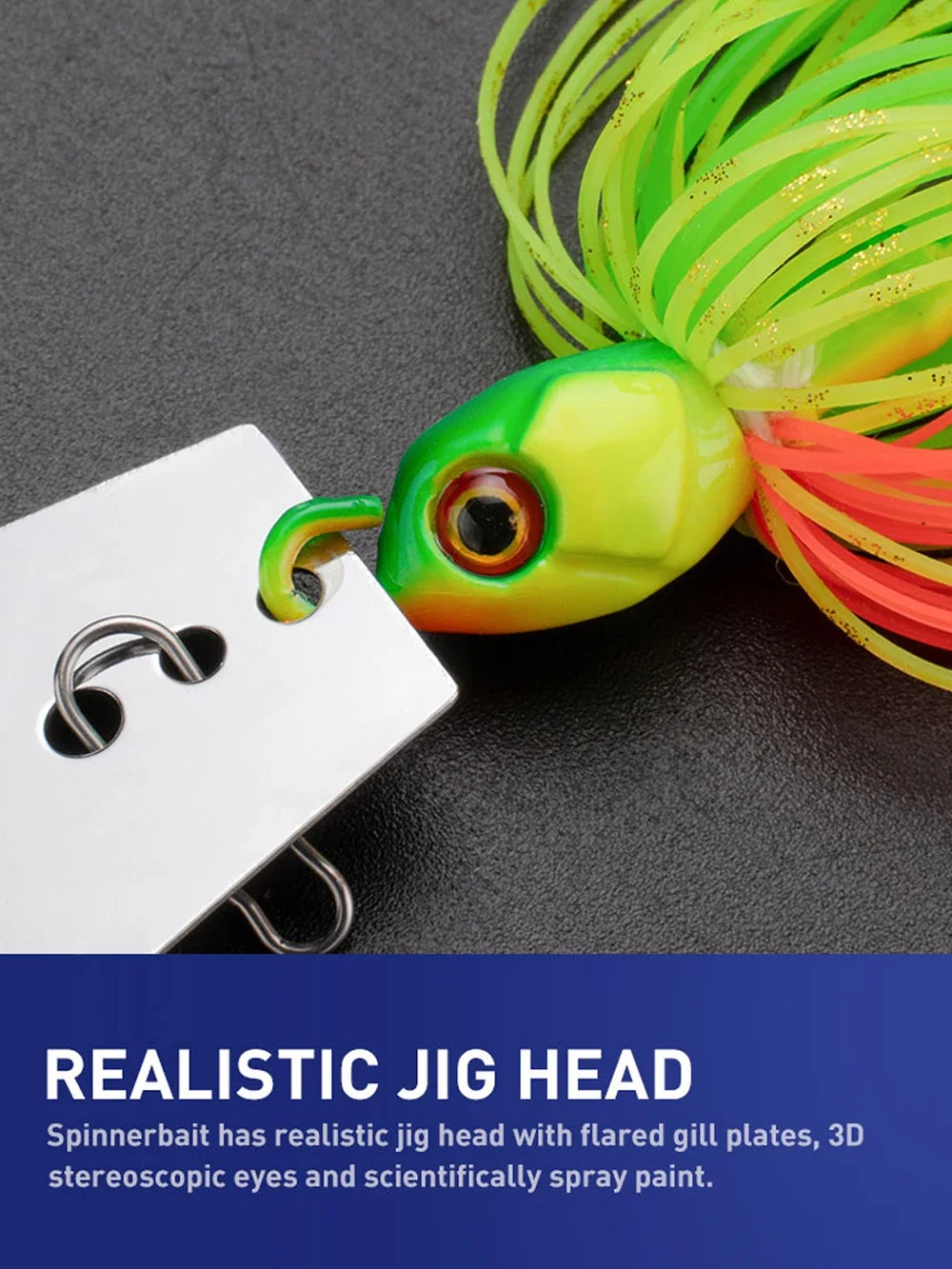 Metal Blade Rubber Jig Head Hook Spinner Bait 7g/9g/12g/14g/21g Fishing Lure Fishhook Pesca Chatter Weedless Wire Spinnerbait