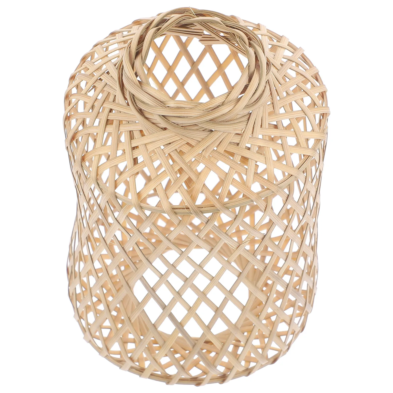 

Decorative Bamboo Lamp Shade Woven Pendant Light Cover Soft Light Diffusion for Bedroom Dining Room Interior Pendant Lamp Shade