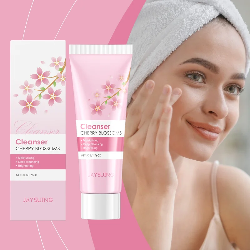 

Cherry Blossom Hydrating Facial Cleanser Cleans Facial Skin Smooth Moisturizing Hydrating Oil Control Face Wash Daily Use