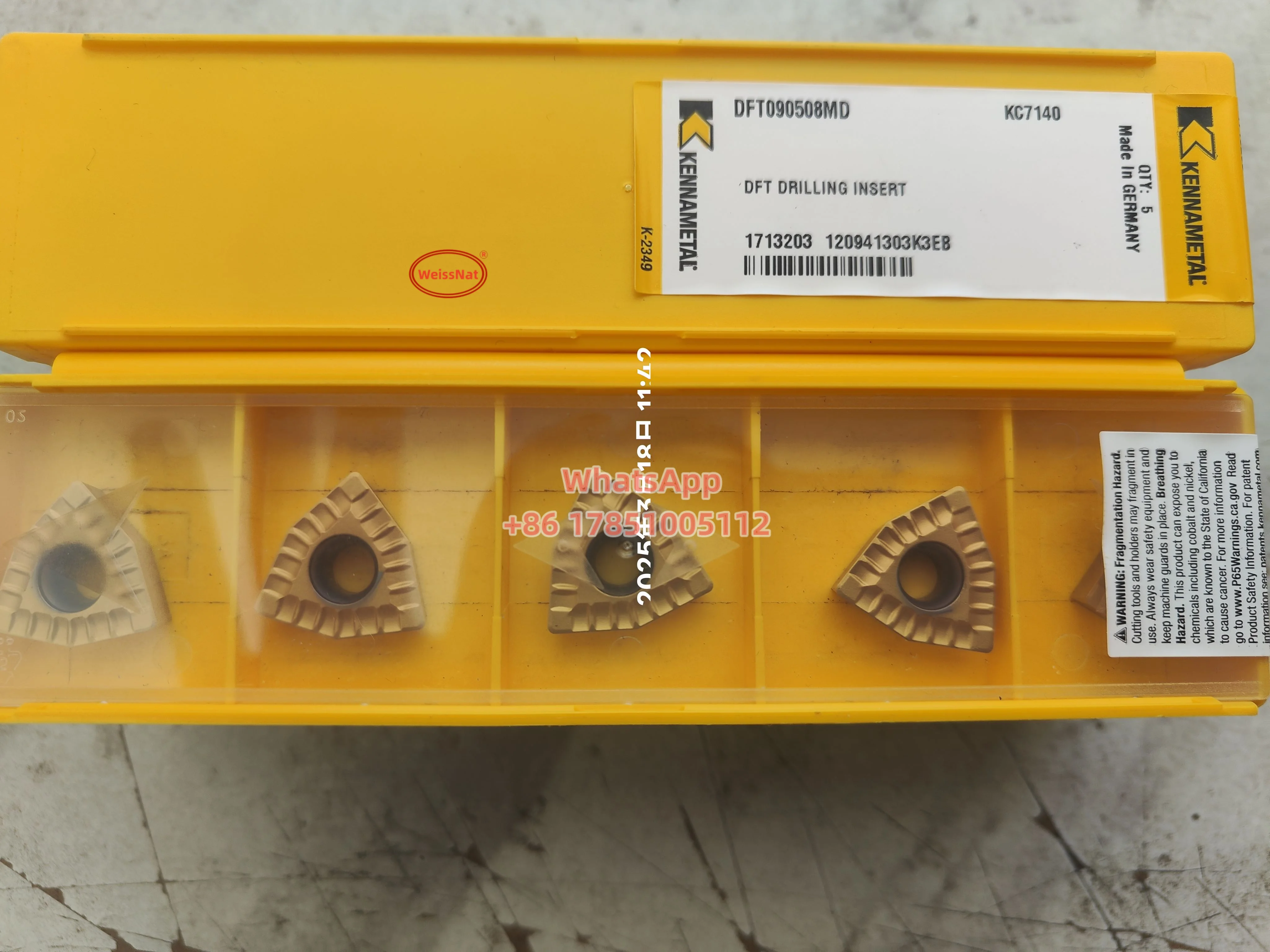 

Kennametal DFT090508MD,DFT090508HP, DFT090508D56MD,DFT090508D63MD. KC7140 KCU25, DFT090508D56HP KCU25 Карбидные пластины